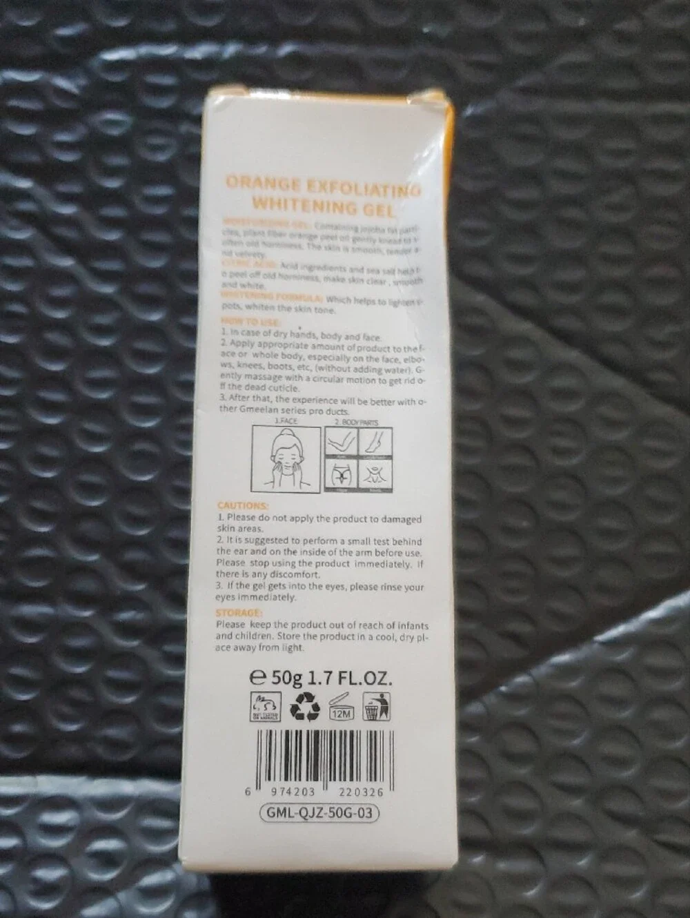 Orange Exfoliating Whitening Gel - Brightening Gel (Orange)